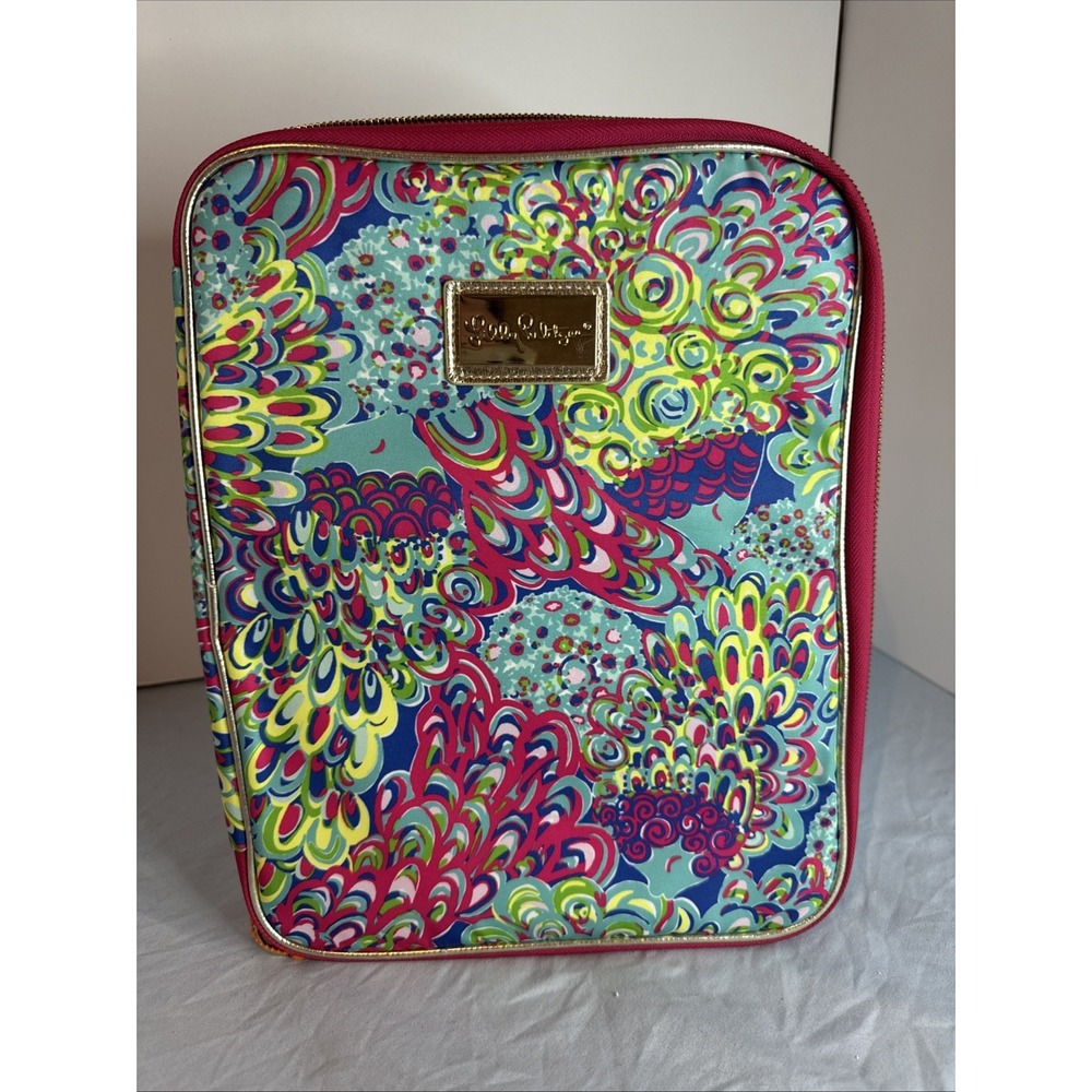 Lilly Pulitzer Tech Pouch Case Sleeve 9 X 12 Laptop‎ Tablet Case Pink Floral